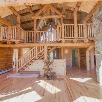 Log Home In Limington, Maine
