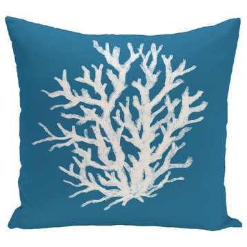 Coral Reef Geometric Print Pillow, Paisley, 18"x18"