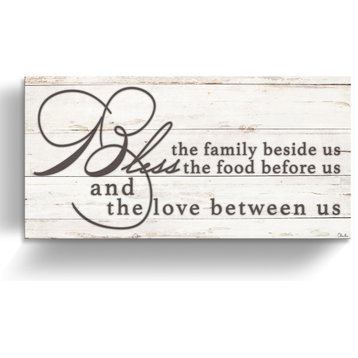 Blessing Wrapped Canvas Kitchen Wall Art, 12"x24"
