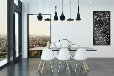 Elysium Decorative Screens E030 in Gloss Black Wall Art