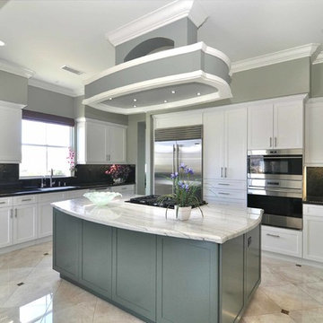 Kitchen: Shaker Sarasota Chalk White Silk