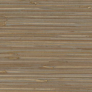 Decorator, Grasscloth Texture Wallpaper Brown Roll