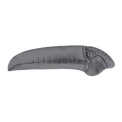 Inviting Home Inc. - Right Toucan Pull, Brilliant Pewter - Cabinet And Drawer Handle Pulls