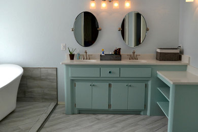 Example of a trendy bathroom design in Oklahoma City