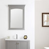 Asti 24" Rectangular Bathroom/Vanity Framed Wall Mirror, Grey