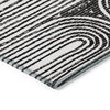 Machine Washable Indoor/Outdoor Chantille ACN540 Black 10' x 14' Rug