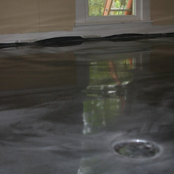 Project In Progress: Full Bathroom - epoxy floor coating system over wood subflo