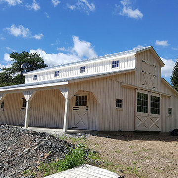 36'x46' Modular Barn 8' lean