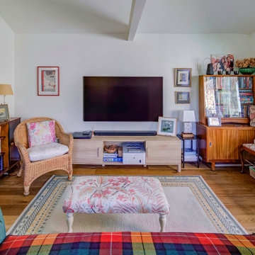 Lounge area of converted garage