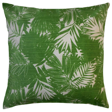 The Pillow Collection Green Snell Throw Pillow Cover, 20"x20"