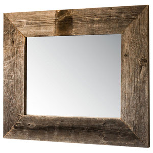 Mirror With Barnwood Frame 22 X26 Farmhouse Wall Mirrors Mirror With Barnwood Frame 22 X26