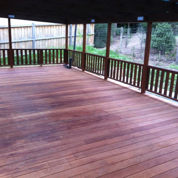 Huge decking work with merbau 140mm decking timber