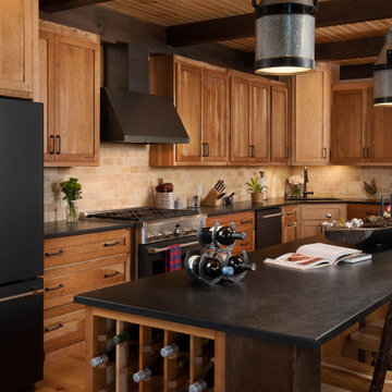 Saratoga Timber Frame Home - Kitchen