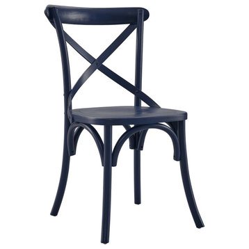 Gear Dining Side Chair, Midnight Blue