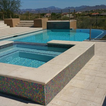 Contemporary Firepit and Patio Decking