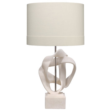 Intertwined Table Lamp, White