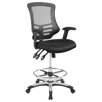 Calibrate Mesh Drafting Chair, Black