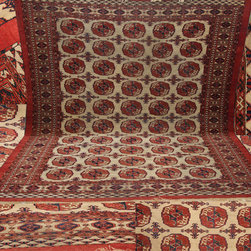 Rare antique handmade Turkmen rug - Floor Rugs