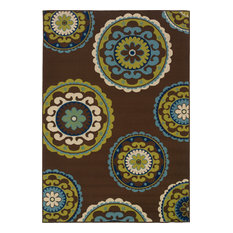 Oriental Weavers Caspian 859D6 Brown/Green Area Rug 6' 7 X 9' 6