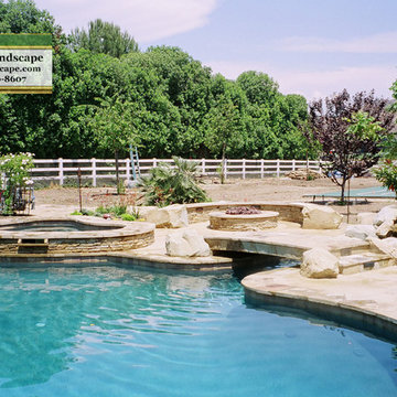 Curving-Pool-Spa-Fire-Pit-AFTER-PHOTO-1