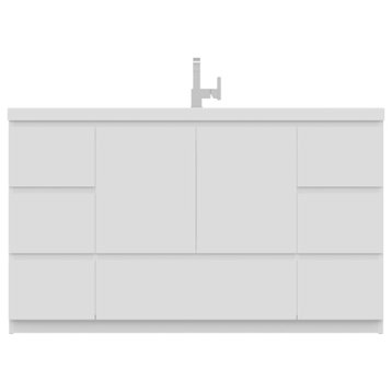 Paterno 60" Single Bathroom Vanity, White