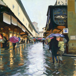 Rainy Day in Florence - Paintings