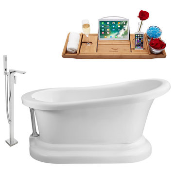 Streamline Faucet and Tub Set, Freestanding, 60"