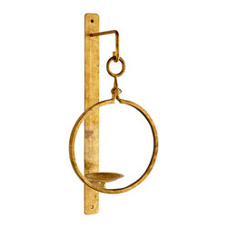 INDUSTRIAL IRON WALL SCONCE &ndash; GOLD - NEW - Wall Sconces