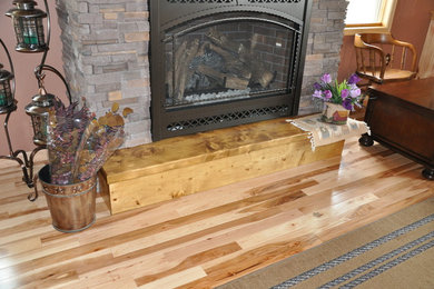 Family room - rustic family room idea in Other