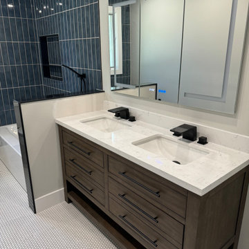 Modern Primary Bathroom Remodel – Montclair, NJ