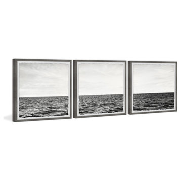 Sky Meets the Sea Triptych, 3-Piece Set, 12x12 Panels