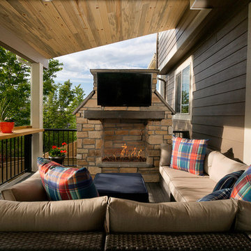 Roof Cover protecting Fireplace