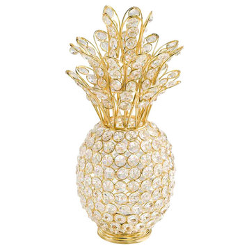 Crystal Gold Pineapple With votive