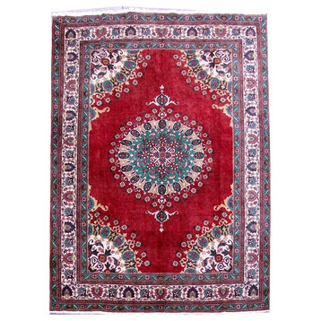 Consigned, Persian Rug, 9'x12', Handmade Wool Tabriz Khoy