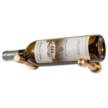 Vino Pins 1 Wall Mounted Wine Rack Peg, Golden Bronze, Drywall Mounting