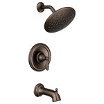 Moen - Moen Brantford Oil Rubbed Bronze Posi-Temp(R Tub/Shower T2253EPORB - With intricate architectural features that transcend time, Brantford faucets and accessories give any bath a polished, traditional look. Classic lever handles, a tapered spout and globe finial give this collection universal appeal.