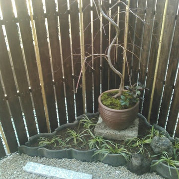 坪庭の施工1