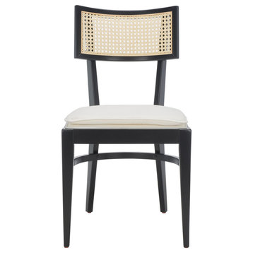 Safavieh Galway Cane Dining Chair, Black/Natural