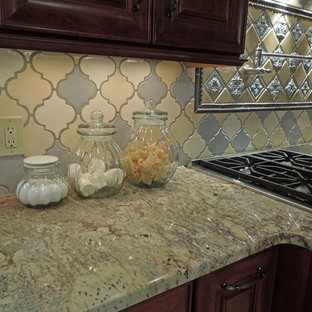 Polished concrete kitchen countertops