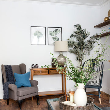 Boho Industrial Rustic Mixed Style Living Room