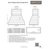 Castlewood Rustic Shiplap Chimney Range Hood - Brown, 30" (31" W/Trim), No Ventilator or Liner