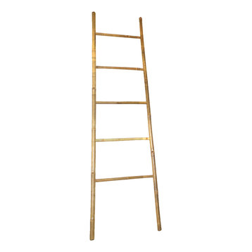 Bamboo Ladder 6' H, 21"W x 72"H