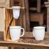 NOVICA Fresh Beans And Teak Wood Single-Serve Drip Coffee Stand