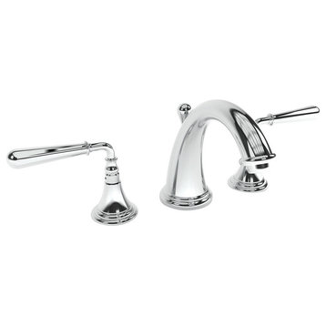 Newport Brass 1740 Bevelle Double Handle Widespread Lavatory - Polished Nickel