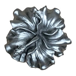 Dartefax - Hibiscus Knob, Oil Rub Bronze - Cabinet And Drawer Knobs