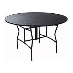 Meadowcraft 60" Round Micro Mesh Counter Table - Outdoor Dining Tables