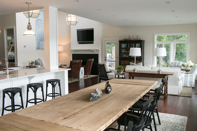 Dining room - transitional dining room idea in Other