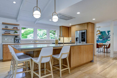 Sylvan Heights Mid-Century Modern I Kitchen & Dining Remodel