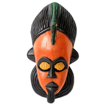 Painted Bird African Mask