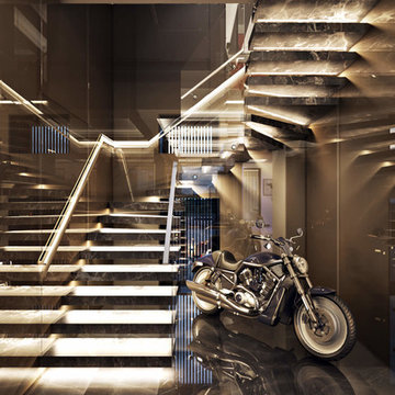 Residential House Design. Hall 2nd floor